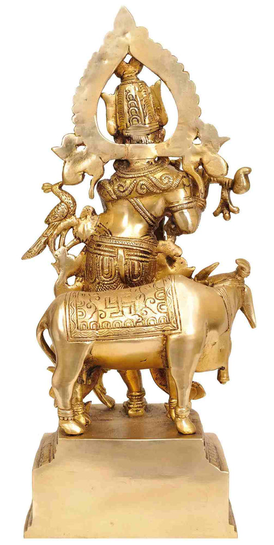 Handmade Brass Statue of Venugopala 14 inches