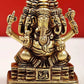 Small Brass Statue of Panchamukhi Ganesha 3 inches