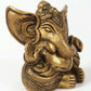 Brass Sculpture of Ganesha for Good Luck, Small Size 2 inches