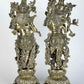 Exquisite Brass Statues of Radha and Krishna 15 inches