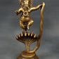 Dancing Lord Ganesha Brass Statue on Sheshnaag 11 INCHES