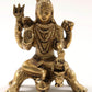 Small Brass Statue of Lord Shiva in Blessing Gesture 4 inches