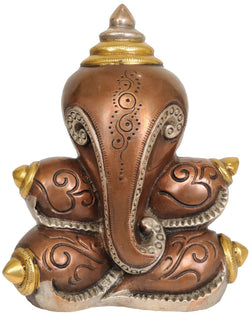 Brass Wall Hanging of Modern Ganesha (Hollow Design)