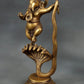 Dancing Lord Ganesha Brass Statue on Sheshnaag 11 INCHES