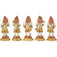 Brass Set of 5 in Musical Ganeshas 8 inches