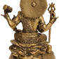 Handmade Brass Statue of Four-Armed Lord Shiva with Shiva Linga and Kamandalu 8 Inches