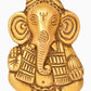 Brass Lord Ganesha Small Statue Wall Hanging 4 inches