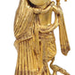 Handmade Brass Idol of Radha Krishna with Peacock 11 inches