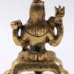 Small Brass Statue of Lord Shiva in Blessing Gesture 4 inches