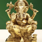 Brass Raja Ganpati Statue 5 inches