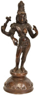 Ardhanarishvara Brass Sculpture | Handmade Shiva Shakti Statue 8 inches