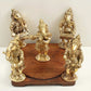 Brass Petite musical representation of Ganesha 7 inches