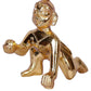 Brass Gold-Plated Small Idol of Lord Laddu Gopal 2 inches