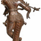 Indian Cocoa Handmade Brass Statue of Fluting Krishna 22 Inches