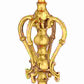 Handmade Gold Brass Auspicious Ritual Lamp 16 Inches