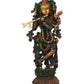 Handmade Antique Henna touch Brass Statue of Murli Krishna 20 INCHES