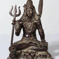 Brass Idol of Lord Shiva in a Blessing Gesture 6 Inches