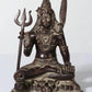 Brass Idol of Lord Shiva in a Blessing Gesture 6 Inches