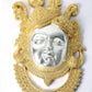 Silver gold Brass Wall Hanging Face Mask of Shrinathji 18 Inches