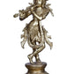 Brass Statue of Lord Shri Krishna Playing the Flute 20.5 cm