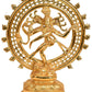 Nataraja Brass Sculpture (Gold-Plated) | Handmade 11 Inches