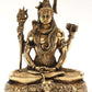 Brass Statue of Lord Shiva in Dhyana Mudra 8 Inches