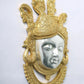 Silver gold Brass Wall Hanging Face Mask of Shrinathji 18 Inches