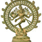 Handcrafted Patina Brass Idol of Lord Shiva as Nataraja 9 inches