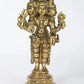 Brass Idols of the Trideva: Brahma, Vishnu, and Shiva 6 Inches