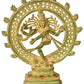 Handcrafted mud green Brass Idol of Lord Shiva as Nataraja 9 inches