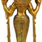 Brass Statue of Lord Vishnu as Dhanvantari - The Divine Physician 7 inches