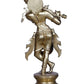 Brass Statue of Lord Shri Krishna Playing the Flute 20.5 cm