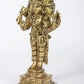 Brass Idols of the Trideva: Brahma, Vishnu, and Shiva 6 Inches