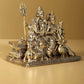 Superfine Brass Lord Shiva Family statue 6 inches