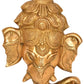 Brass Wall Hanging Mask of Ganesha 8 inches