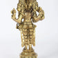 Brass Idols of the Trideva: Brahma, Vishnu, and Shiva 6 Inches