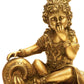 Brass Statue of Baby Krishna, the Butter Thief 8 inches