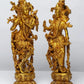 14" Brass Statue of Standing Radha Madhav (Krishna) 14 Inches