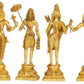 Handmade Dashavatara Idol: The Ten Incarnations of Lord Vishnu 9 inches