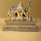 Superfine Brass Lord Shiva Family statue 6 inches