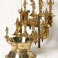 Brass Oil Lamp Featuring Vishnu Dashavatar 19 Inches