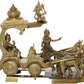 Handmade Brass Sculpture of Gita Upadesha 16 Inches