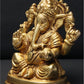 Chaturbhuja Lord Ganapati Brass Statue 5 inches