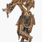 Brass Statue of Lord Krishna Playing the Flute 18 Inches