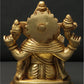 Chaturbhuja Lord Ganapati Brass Statue 5 inches