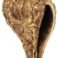 Brass Conch Featuring Images of Shiva, Parvati, and Ganesha 5 inches