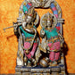 Handcrafted Brass Statue of Radha and Krishna 14 Inches