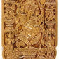 Brass Ganesha Comb with Embracing Radha Krishna in Reverse '' 7