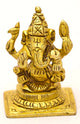 Brass Benevolent God Ganesha | Handmade, 2 Inches