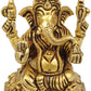 Brass Benevolent God Ganesha Small Statue 3 inches